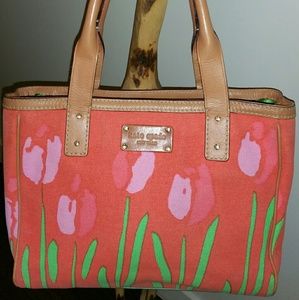 Kate Spade Spring Tulips Classic Fabric Tote